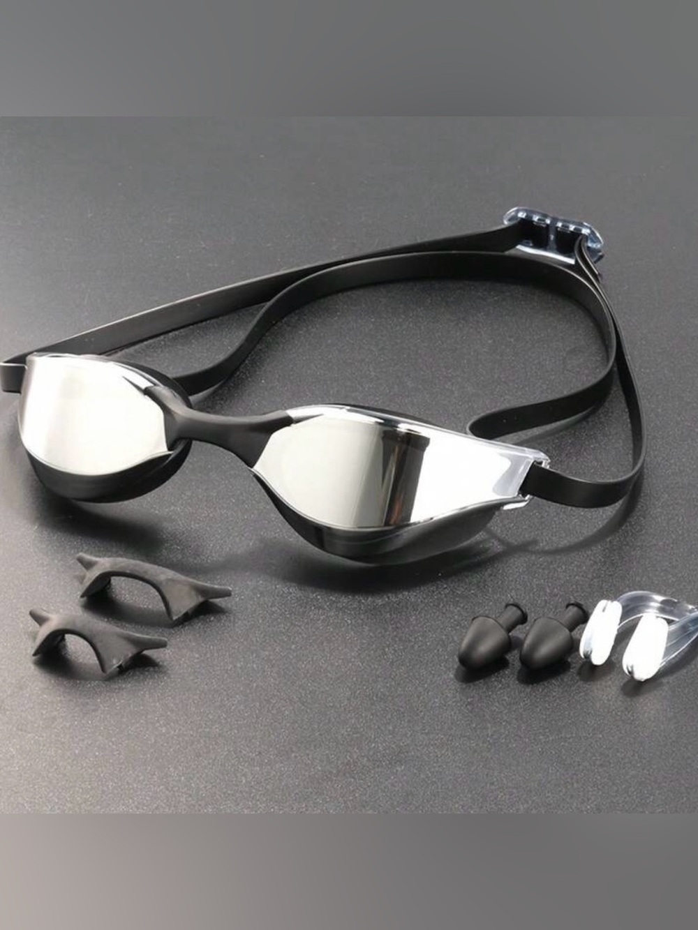 Kohl's Men's Black Swim Hybrids with Mirrored Lenses